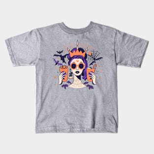 Pumpkin Spice Queen Kids T-Shirt